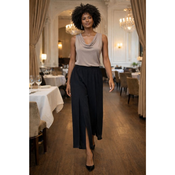 R&M Richards Pants - Women's R&M Richards Black Wide Leg Pants 16W
